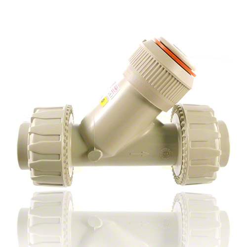 PP Schmutzf&auml;nger, Verschraubung mit Schwei&szlig;muffe, FPM