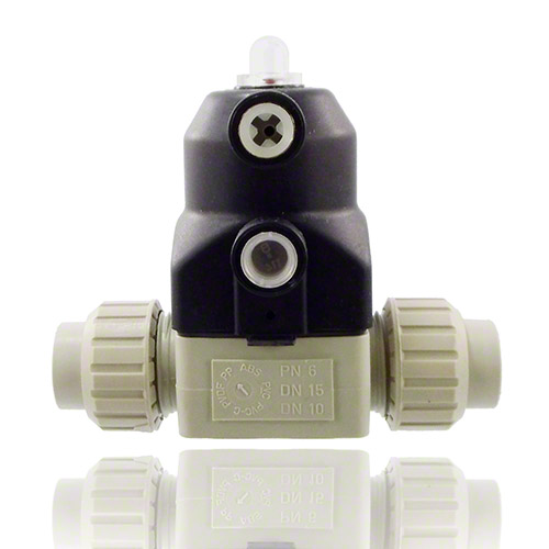 PP 2/2-Wege-Membranventil, pneumatische Ausf&uuml;hrung, Verschraubung mit Schwei&szlig;muffe, Typ 187